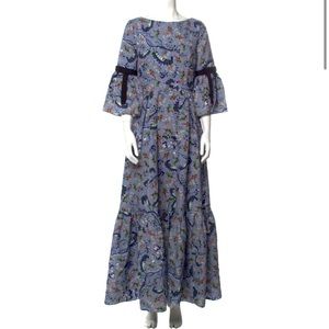Blue floral ERDEM dress - like new